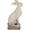 Clayre & Eef 5MG0039 Decoratief konijn gietsteen look 27x18x55 cm
