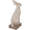 Clayre & Eef 5MG0039 Decoratief konijn gietsteen look 27x18x55 cm