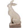 Clayre & Eef 5MG0039 Decoratief konijn gietsteen look 27x18x55 cm