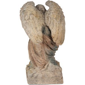 Clayre & Eef 5MG0043 Decoratieve Engel Gebedshouding Antiek-look 41x45x65 cm