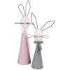 Clayre & Eef 5Y1220 Decoratief Konijn Roze Wit 18x14x60 cm