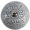 Clayre & Eef 65303 Deurknop Vintage Zilver Ø 4x3/6 cm Set van 4 stuks