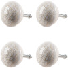 Clayre & Eef 65304 deurknop keramiek witgoudmotief Ø4x3 cm