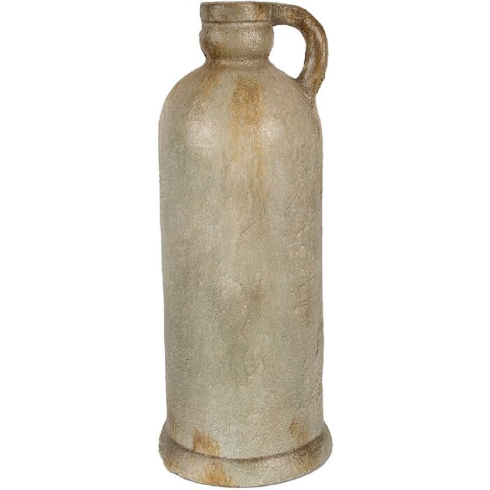 Clayre & Eef 65307 Decoratiekan Ø 17x42 cm Vintage Wit
