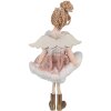 Clayre & Eef 65377 Decoratie Engel 9x3x18 cm Roze Goud
