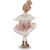 Clayre & Eef 65377 Decoratie Engel 9x3x18 cm Roze Goud