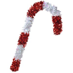 Clayre & Eef 65472S Decoratie Suikerriet Rood Wit...