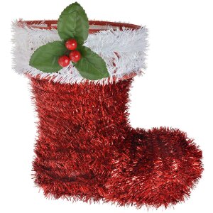 Clayre & Eef 65476 Kerstversiering Laarzen Rood Wit...