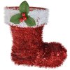 Clayre & Eef 65476 Kerstversiering Laarzen Rood Wit 25x11x26 cm