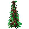 Clayre & Eef 65540L Kerstboomdecoratie Ø 18x46 cm Groen Rood