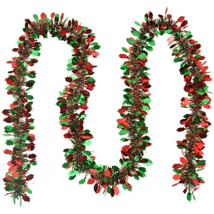 Clayre & Eef 65553 Kerstslinger 200 cm rood groen