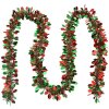 Clayre & Eef 65553 Kerstslinger 200 cm rood groen