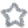 Clayre & Eef 65564ZI Decoratie Ster Zilver 45x2x45 cm