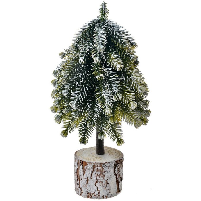 Clayre & Eef 65573 Kunstkerstboom sneeuweffect 11x11x25 cm