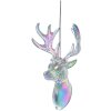 Clayre & Eef 65602 Decoratiehanger Rendier Regenboogkleuren 9x6x14 cm