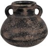 Clayre & Eef 6CE1711 Decoratie Bloempot Grijs Ø 15x13 cm