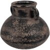 Clayre & Eef 6CE1711 Decoratie Bloempot Grijs Ø 15x13 cm
