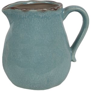Clayre & Eef 6CE1713BL Decoratiekan Blauw 17x13x15 cm