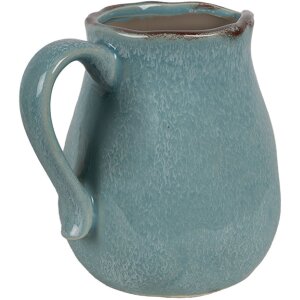 Clayre & Eef 6CE1713BL Decoratiekan Blauw 17x13x15 cm
