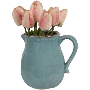 Clayre & Eef 6CE1713BL Decoratiekan Blauw 17x13x15 cm