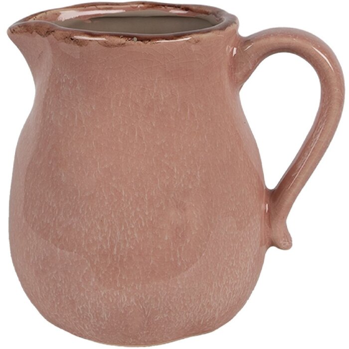 Clayre & Eef 6CE1713P Decoratiekan Roze 17x13x15 cm