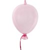 Clayre & Eef 6GL4439 Decoratieve Hangballon Roze Ø 10x17 cm
