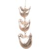 Clayre & Eef 6GL4456 Hangende Vogeldecoratie Beige 7x5x16 cm
