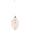 Clayre & Eef 6GL4465 Decoratieve hanger eierglazen bloemen Ø 5x8 cm