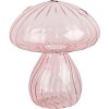Clayre & Eef 6GL4474 Decoratieve Paddenstoel Roze Ø 13x15 cm