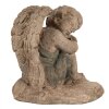 Clayre & Eef 6MG0103 Decoratie engel antiek look 37x27x36 cm