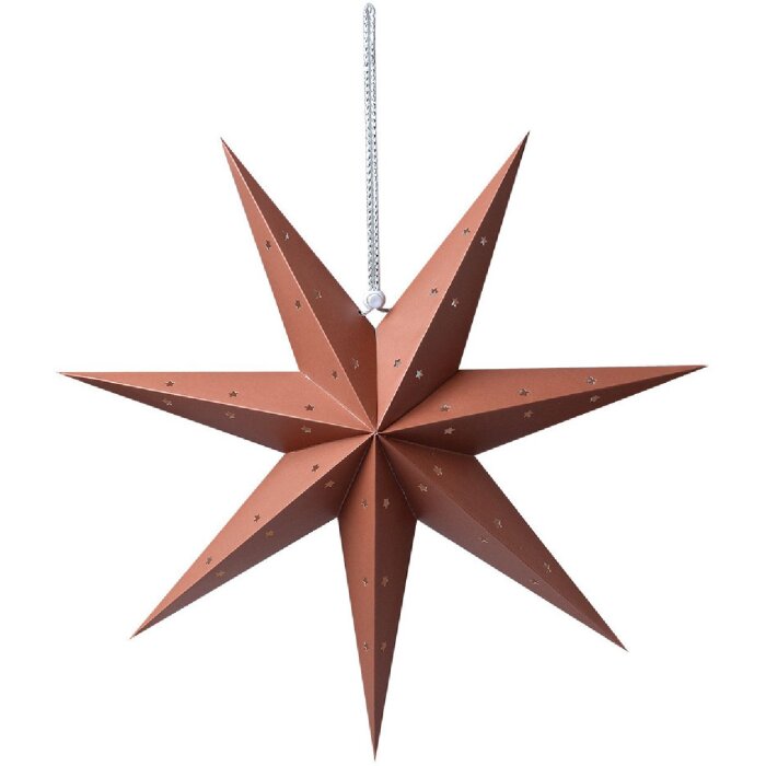 Clayre & Eef 6PA0514M Decoratie Ster Bruin 45x15x45 cm
