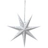 Clayre & Eef 6PA0515S Decoratie Ster Wit 30x8x30 cm