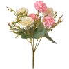 Clayre & Eef 6PL0266 Kunstbloem Roze/Wit 15x10x30 cm