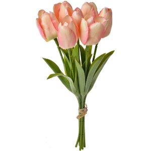 Clayre & Eef 6PL0277 Kunstbloem Tulpen Roze 10x10x32 cm