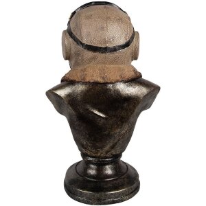 Clayre & Eef 6PR4142 Decoratie Borstbeeld Hond 22x18x35 cm Vintage Stijl