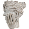 Clayre & Eef 6TE0500 Bloempot Bloem Vrouw Grijs 27x22x31 cm