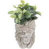 Clayre & Eef 6TE0500 Bloempot Bloem Vrouw Grijs 27x22x31 cm