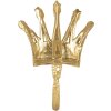 Clayre & Eef 6Y5548 Wandhaak Kroon Goud 11x3x18 cm