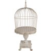 Clayre & Eef 6Y5591 Decoratie Vogelkooi Ijzer Antiek Beige Ø 33x69 cm