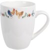 Clayre & Eef CARYMU Mok Wit 12x8x10 cm 350 ml keramiek landelijke stijl