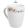 Clayre & Eef CARYMU Mok Wit 12x8x10 cm 350 ml keramiek landelijke stijl