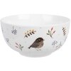 Clayre & Eef SPYBO Kom landelijke stijl wit Ø 14x7 cm 500 ml keramiek