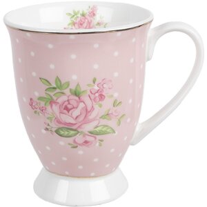 Clayre & Eef SWRMU-2 Mok Porselein Roze Paars...