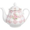 Clayre & Eef SWRTE Theepot 1000 ml 20x14x17 cm