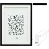 Deknudt S65KK2 Fotolijst Zwart Dubbel Passepartout 10x15 cm tot 20x30 cm