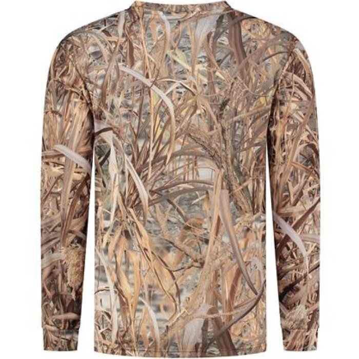 Stealth Gear T-shirt lange mouw camo riet print maat M