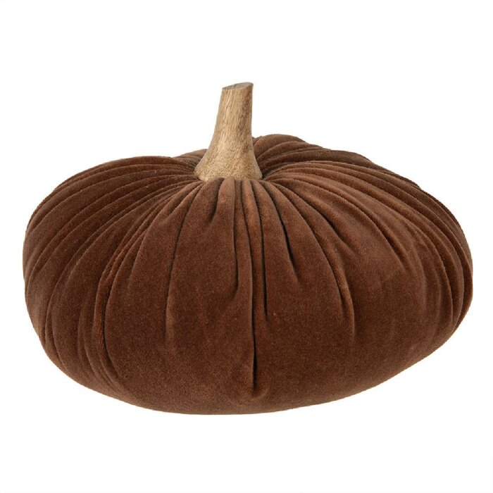 Clayre & Eef 65425 Decoratie Pompoen Bruin Ø 25x16 cm