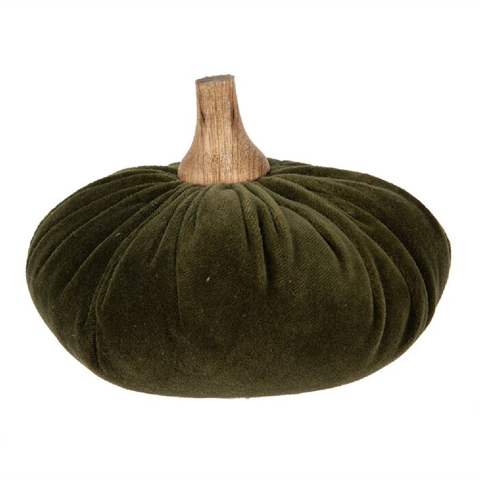 Clayre & Eef 65429 Decoratie Pompoen Groen Ø 15x12 cm
