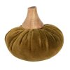 Clayre & Eef 65416 Decoratieve Pompoen Groen Ø 9x8 cm Landelijke stijl