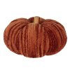 Clayre & Eef 65440 Decoratieve Pompoen Oranje Rood Polyester Ø 25x16 cm Landelijke stijl